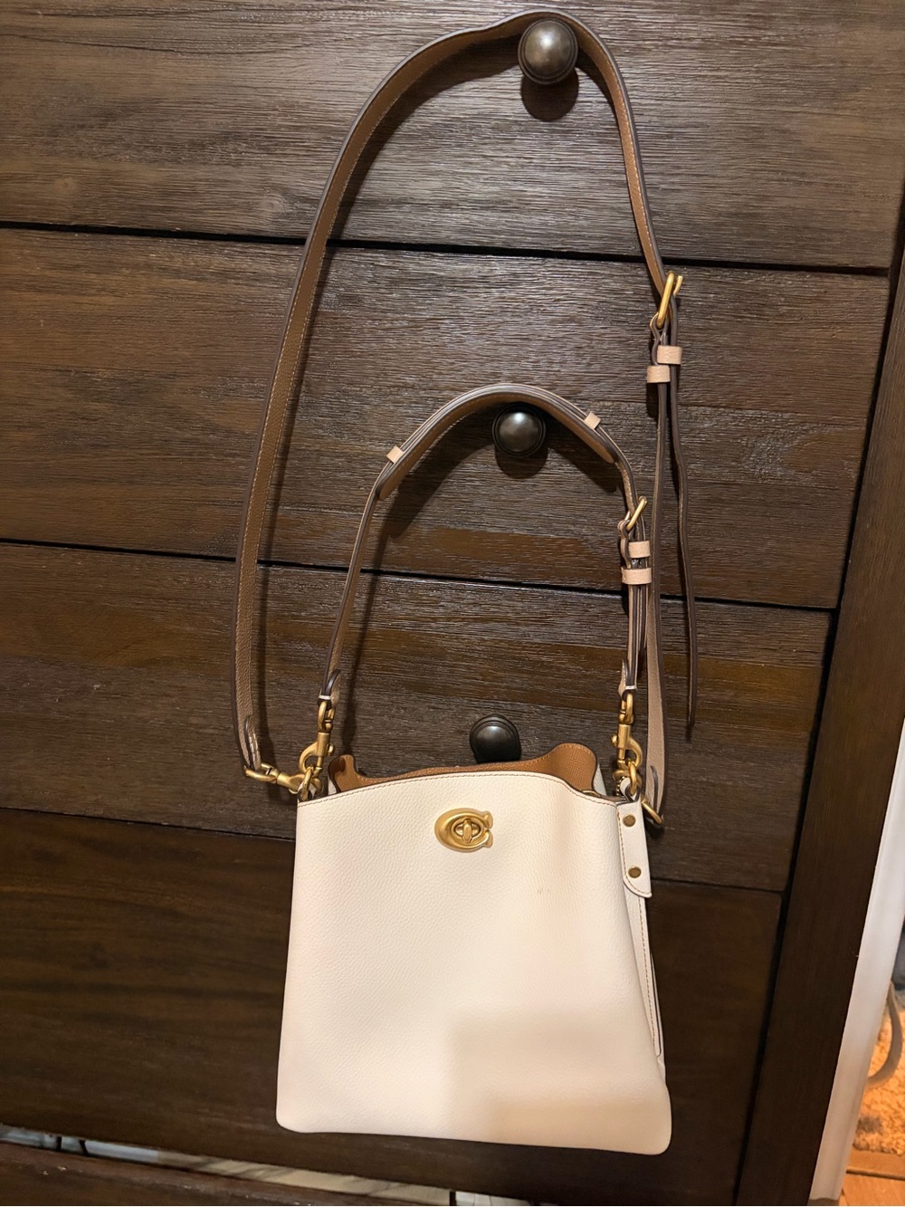 Authentic Coach Charlie Bucket Bag, colorblock version